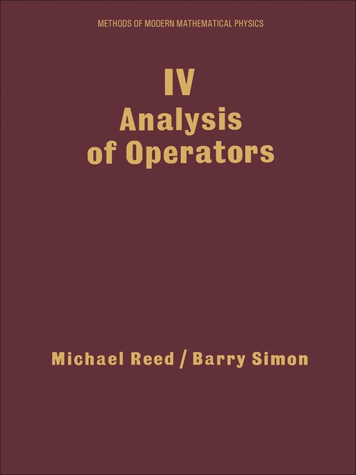 Cover image for Methods of Modern Mathematical Physics, Volume 4